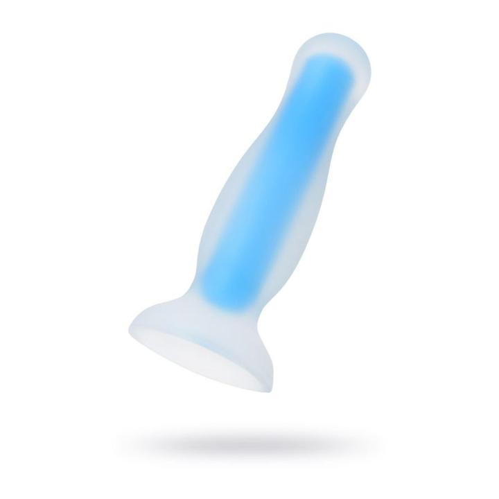Świecący plug analny z silikonu | Dwuwarstwowy, komfortowy