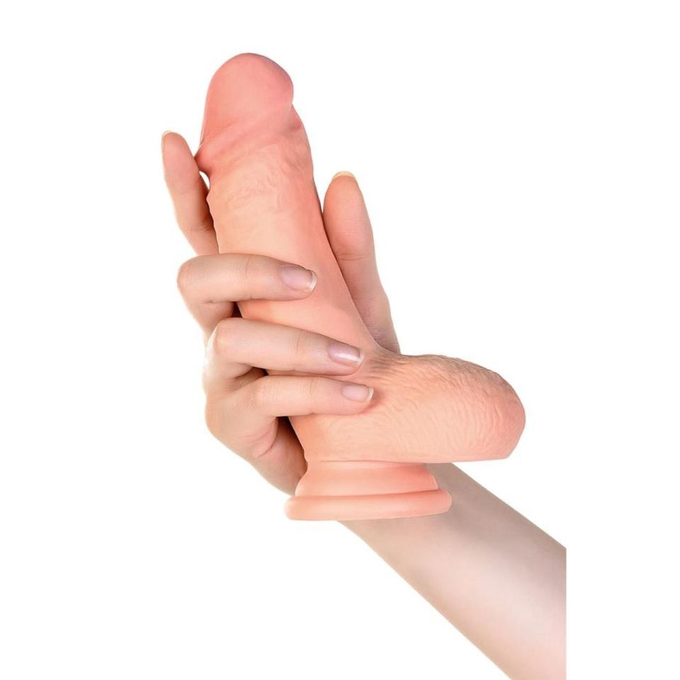 Realistyczny wibrator z przyssawką i pilotem, 7 trybów wibracji- 18,5cm