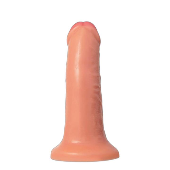 Realistyczne dildo z przyssawką 16 cm cieliste PVC