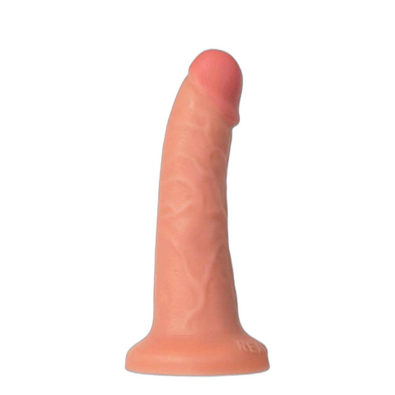 Realistyczne dildo z przyssawką 18 cm cieliste PVC | Loris.pl