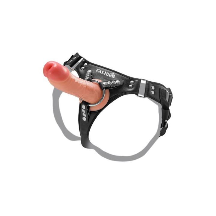 Realistyczne dildo z przyssawką 18 cm cieliste PVC
