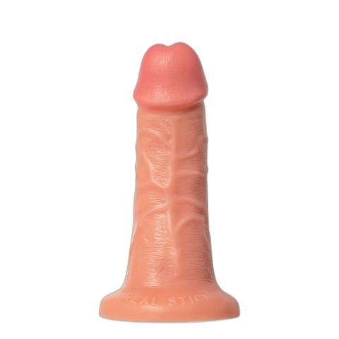 Realistyczne dildo z przyssawką 18 cm cieliste PVC