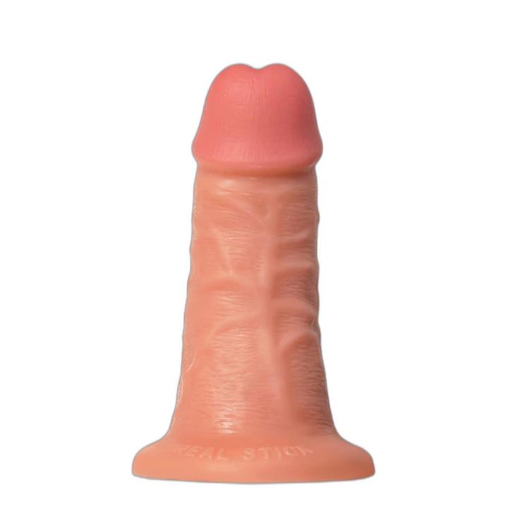 Realistyczne dildo z przyssawką cieliste 18 cm, średnica 6 cm | Loris.pl