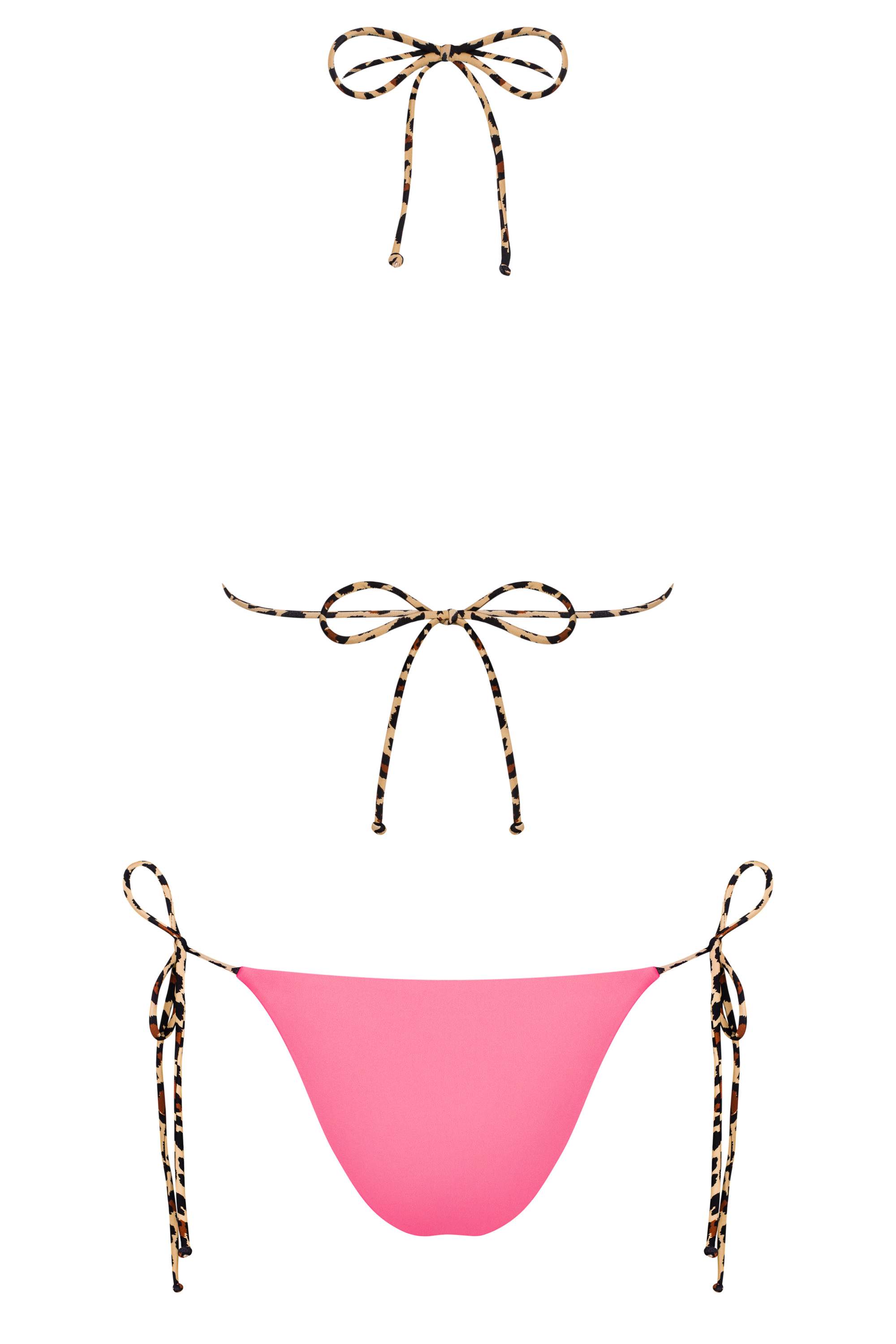 Dwustronne bikini Obsessive California beżowo-brązowe