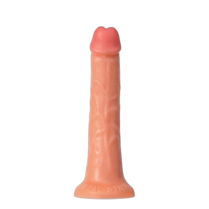 Realistyczne dildo z przyssawką 20 cm, średnica 3 cm – cieliste | Loris.pl