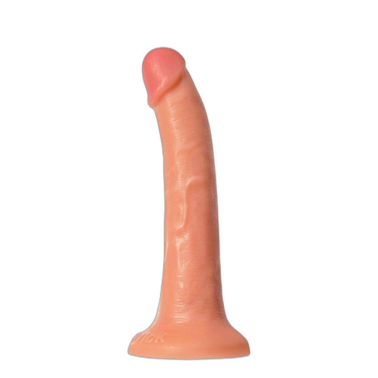 Realistyczne dildo z przyssawką 20 cm, średnica 3 cm – cieliste | Loris.pl