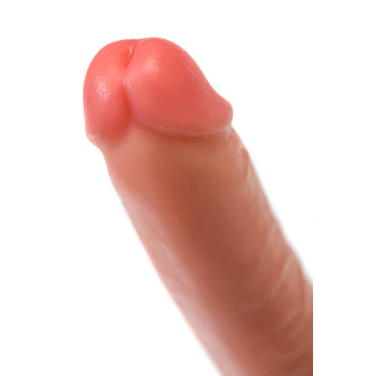 Realistyczne dildo z przyssawką 20 cm, średnica 3 cm – cieliste | Loris.pl