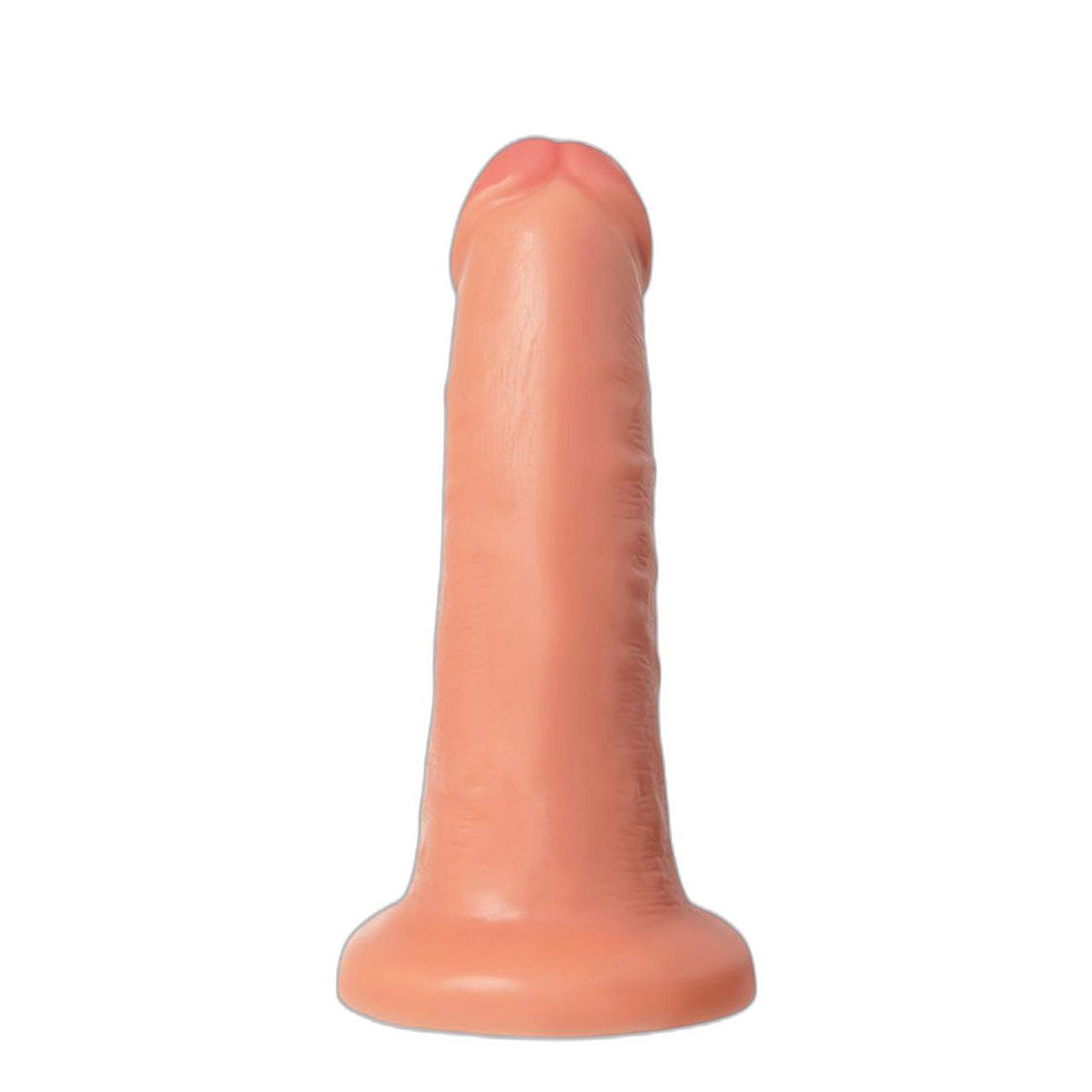 Realistyczne dildo z przyssawką cieliste 20 cm, średnica 5 cm | Loris.pl