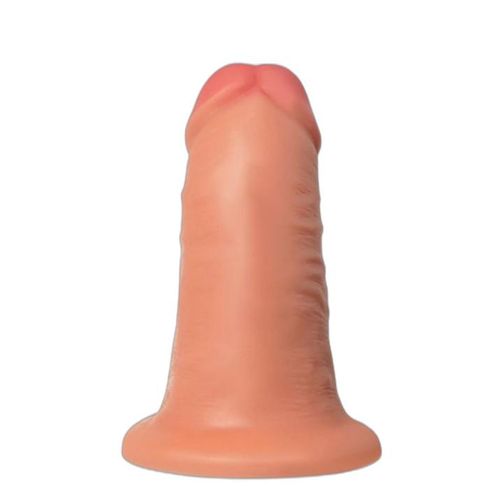 Realistyczne dildo 16 cm z przyssawką cieliste | średnica 6 cm