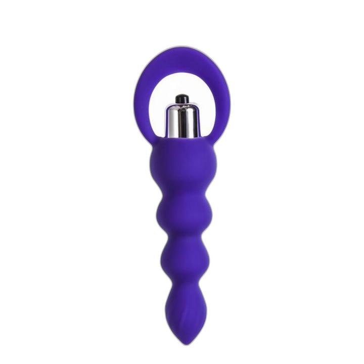 Silikonowy korek analny 14 cm fioletowy, średnica 3,2 cm