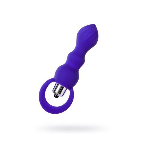 Silikonowy plug analny fioletowy 14 cm, średnica 3,2 cm