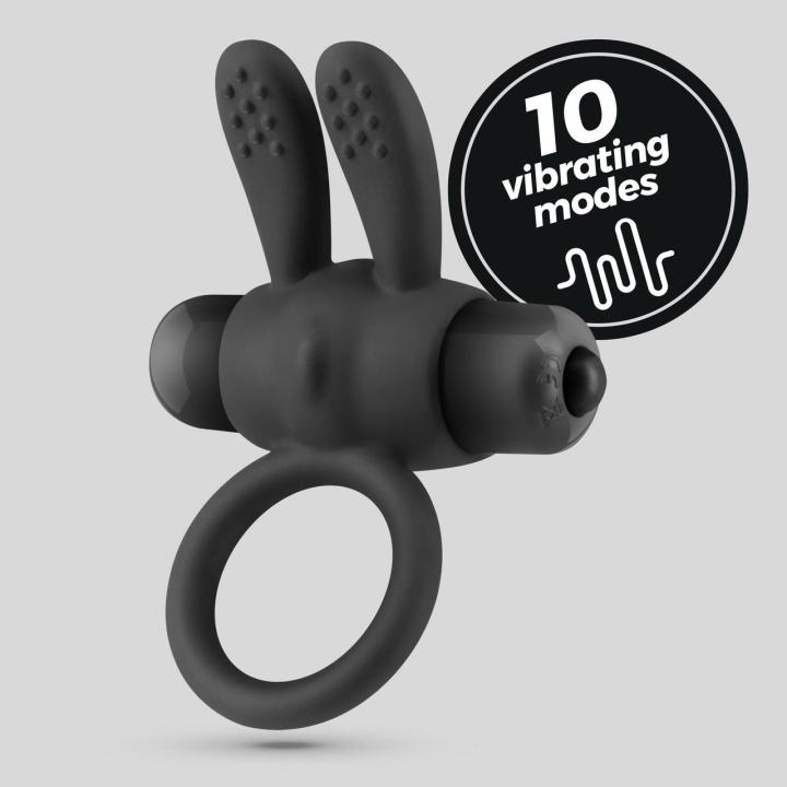 Pierścień erekcyjny z wibracją i stymulacją łechtaczki | 10 trybów