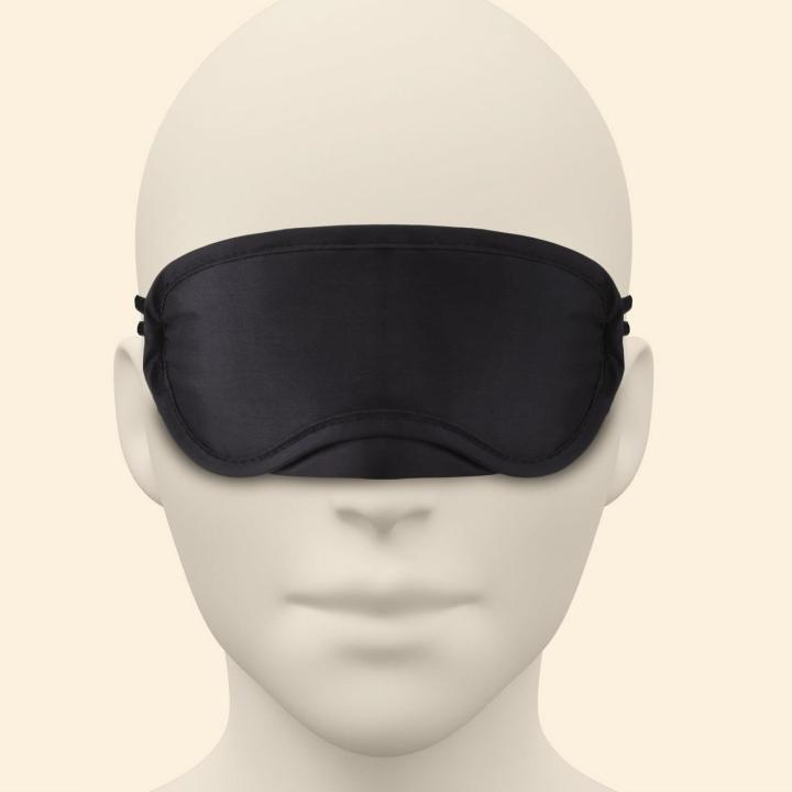 Satynowe opaski na oczy BDSM 2 szt. czarna i czerwona | Loris.pl