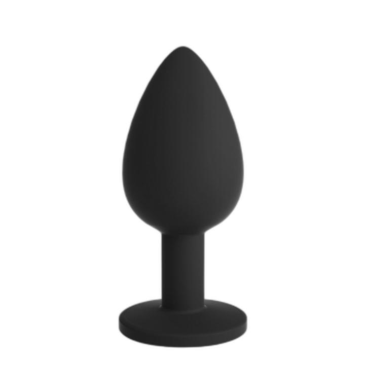 Duży korek analny z 4 wymiennymi ozdobami – elegancki plug