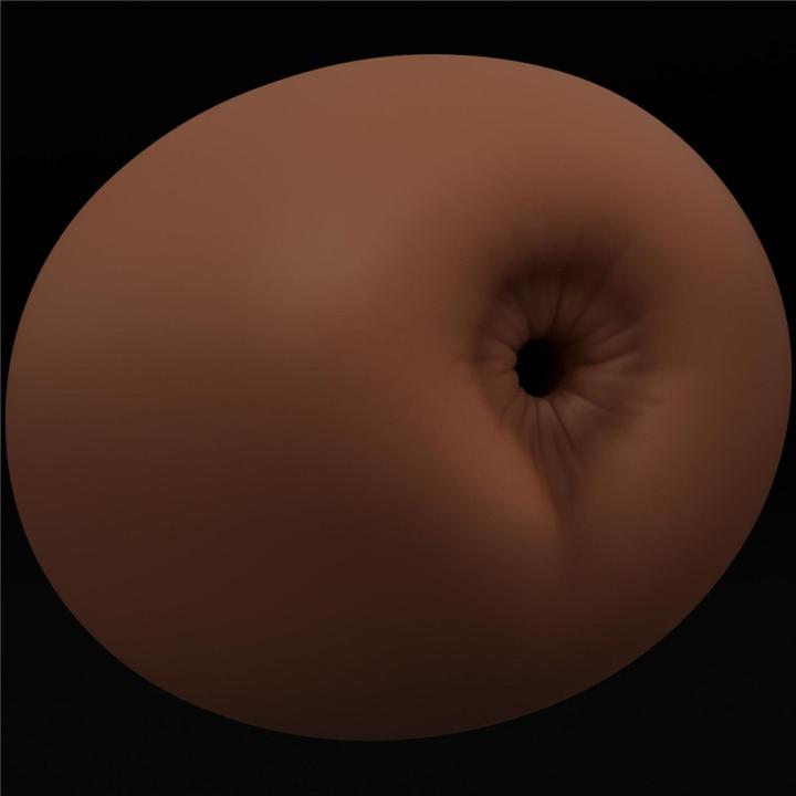 Dwustronny masturbator pochwa i anus z TPE - intensywna struktura
