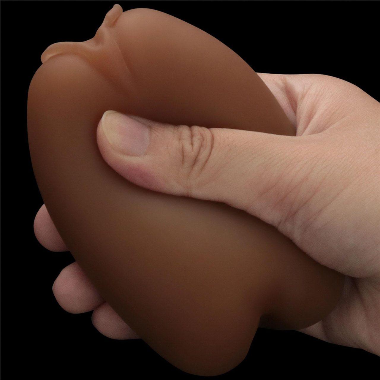 Dwustronny masturbator pochwa i anus z TPE - intensywna struktura | Loris.pl