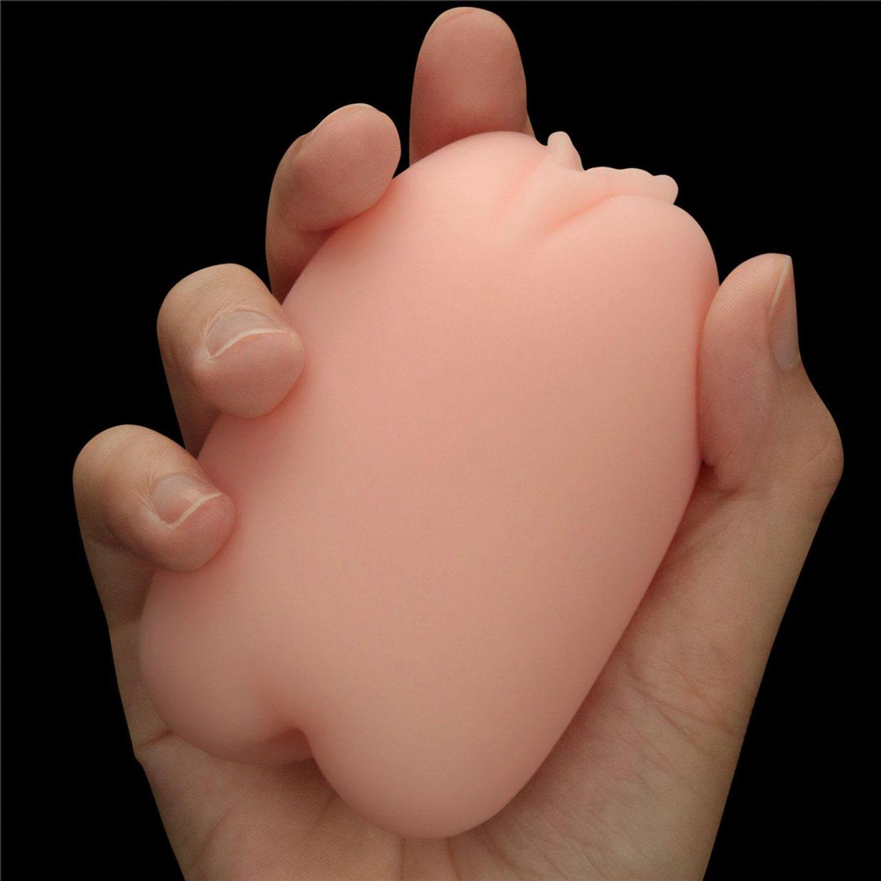 Dwustronny masturbator pochwa i anus z TPE – naturalny | Loris.pl