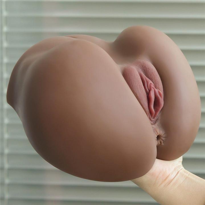 Realistyczny masturbator waginalno-analny TPE 19,5 cm – cielisty | Loris.pl