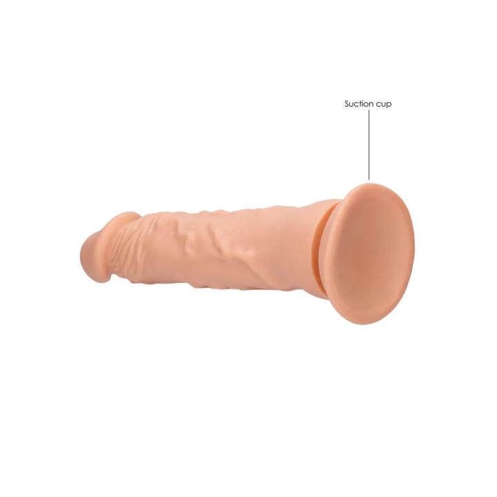 Realistyczne dildo bez jąder 25 cm z przyssawką i do uprzęży