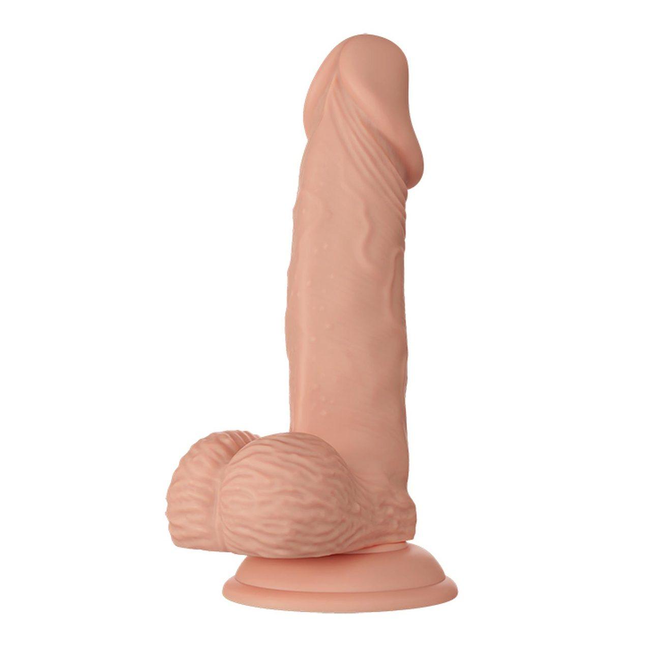 Realistyczne dildo z przyssawką 19,0 cm TPR | Loris.pl