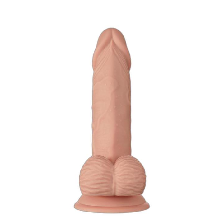 Realistyczne dildo z przyssawką 19,0 cm TPR | Loris.pl