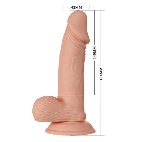 Realistyczne dildo z przyssawką 19,0 cm TPR