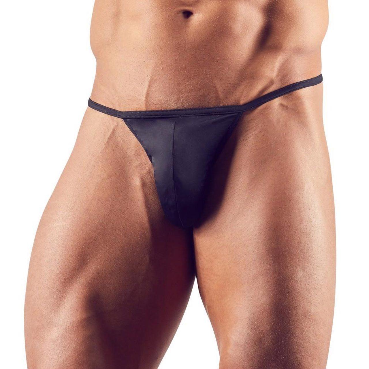 Męskie mini stringi l z połyskiem - elastyczne i wycięte | Loris.pl