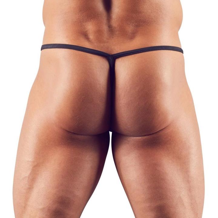 Męskie mini stringi l z połyskiem - elastyczne i wycięte | Loris.pl