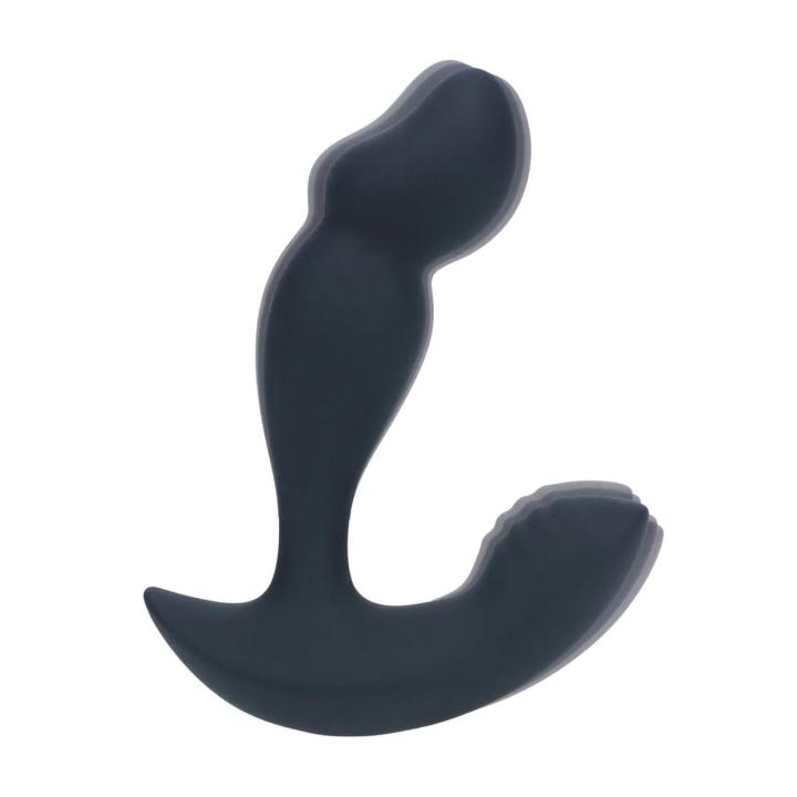 Stymulator prostaty z pilotem 2 silniki - silikonowy, wodoodporny, USB