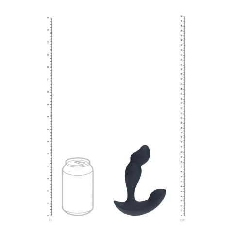 Stymulator prostaty z pilotem 2 silniki - silikonowy, wodoodporny, USB