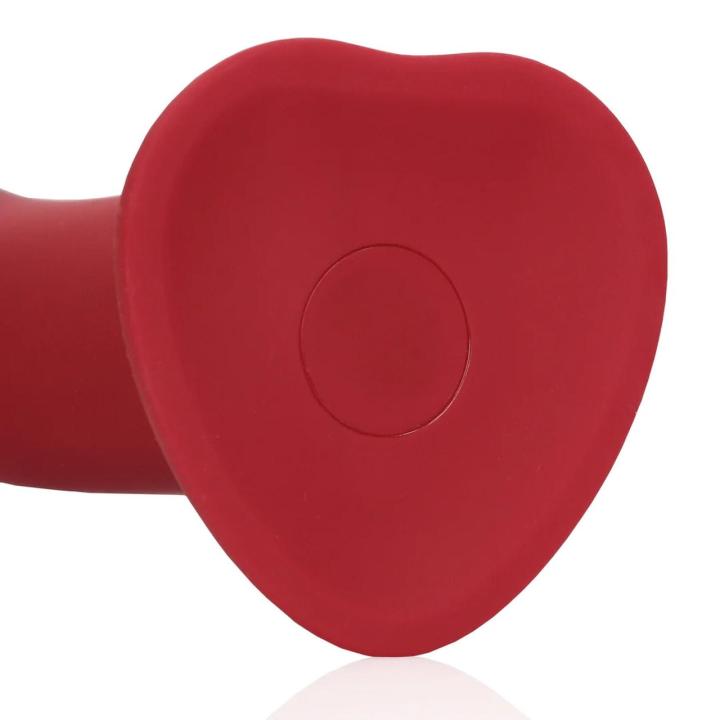 Duże wibrujące dildo malinowe strap-on – intensywna stymulacja