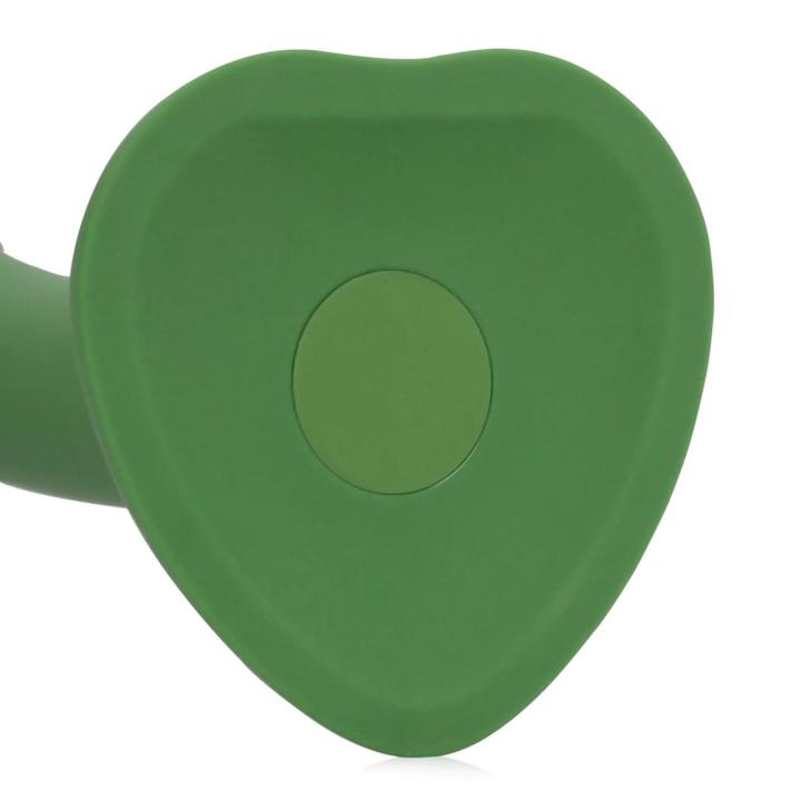 Małe wibrujące dildo strap-on leśna zieleń