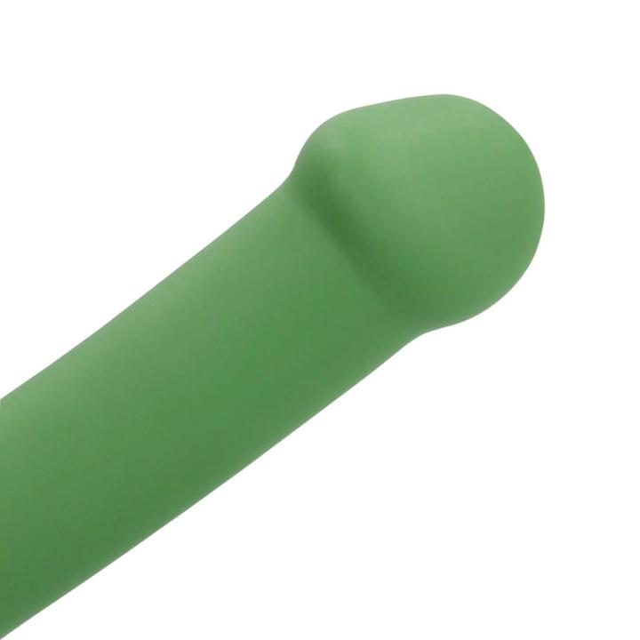 Małe wibrujące dildo strap-on leśna zieleń
