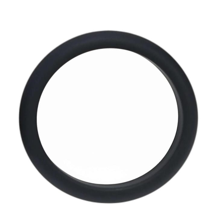 Silikonowy pierścień erekcyjny XXL 55 mm czarny bez wibracji | Loris.pl