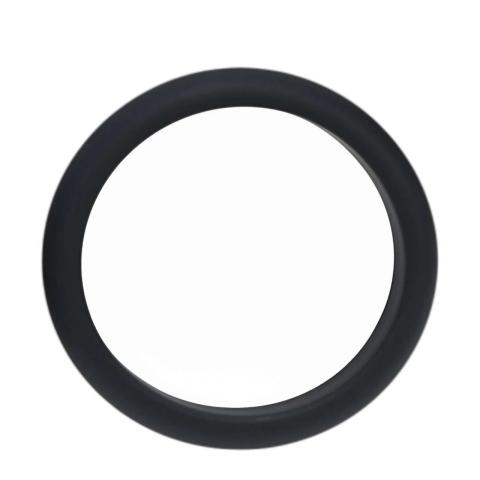 Silikonowy pierścień erekcyjny XXL 55 mm czarny bez wibracji