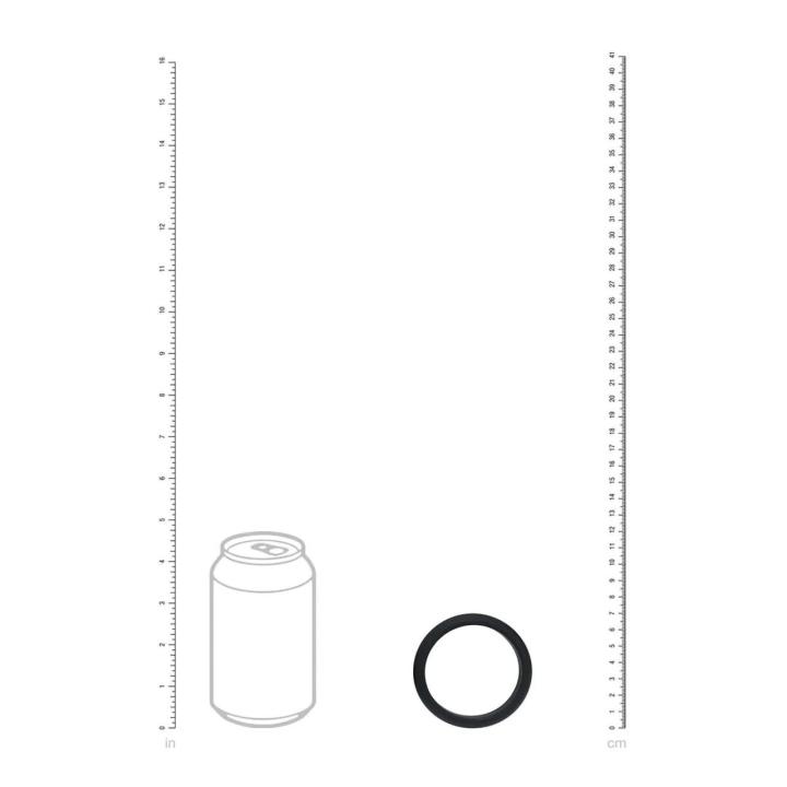 Silikonowy pierścień erekcyjny XXL 55 mm czarny bez wibracji