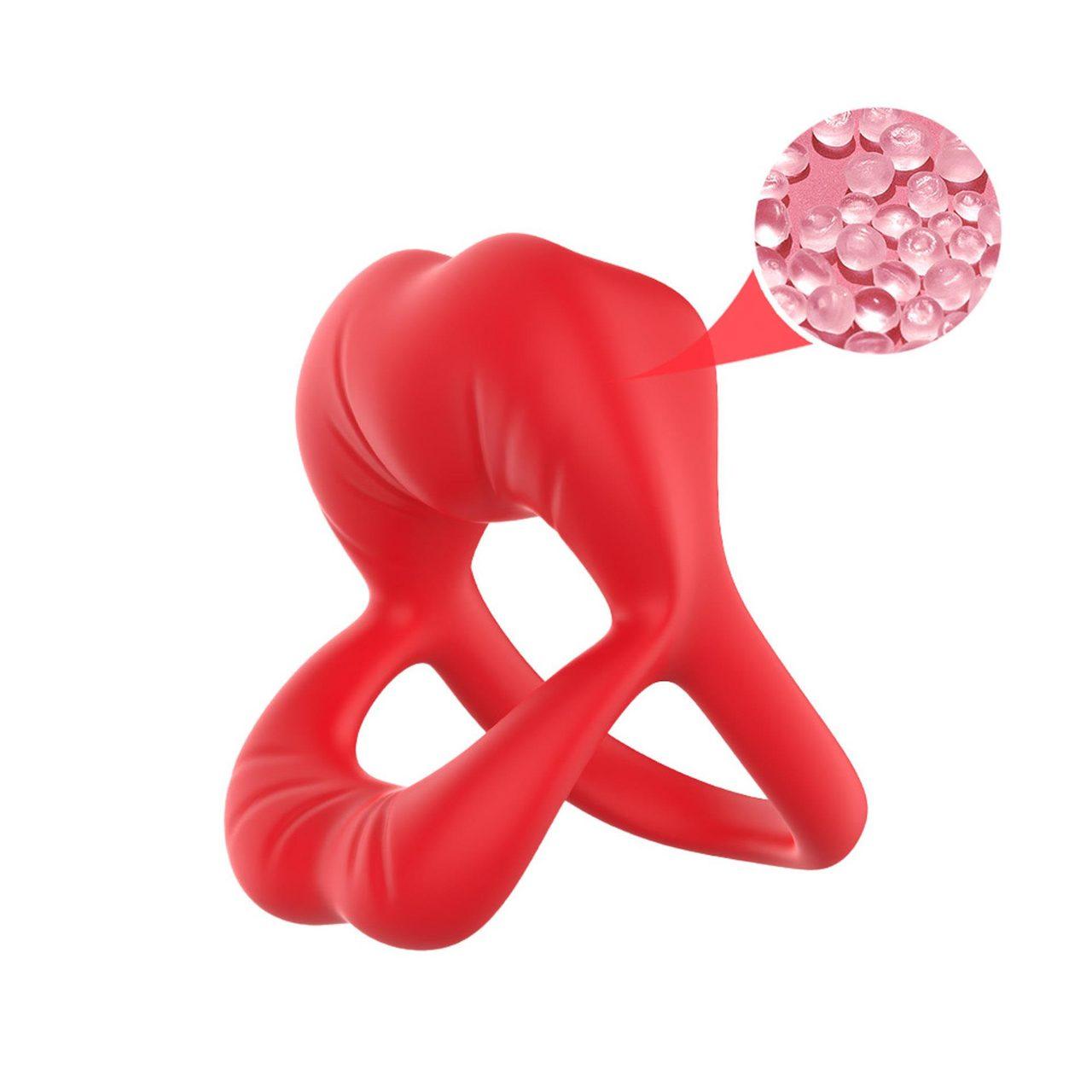 Wibrujący pierścień erekcyjny y-ring z pociskiem i 9 trybami | Loris.pl