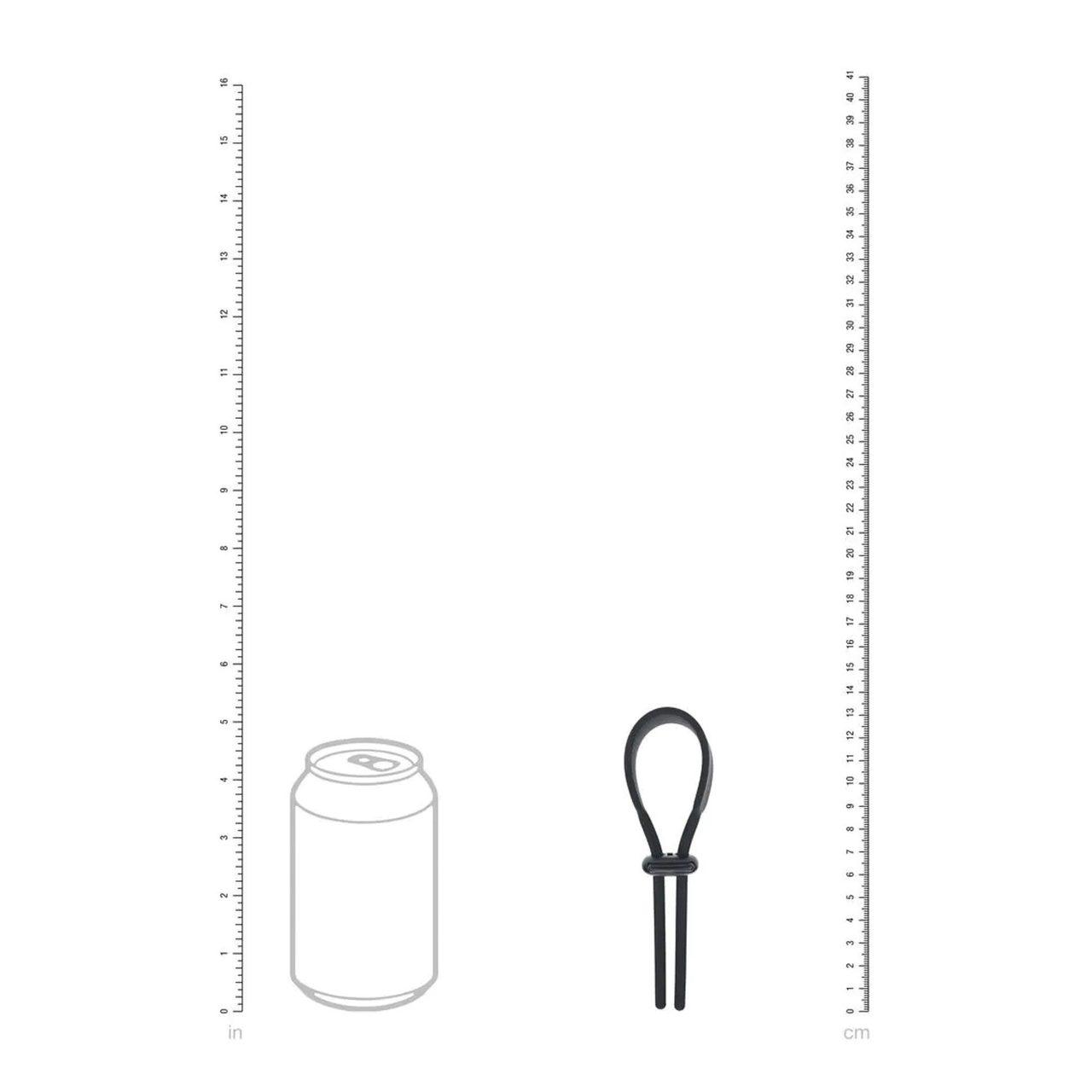 Regulowany pierścień erekcyjny silikonowy 5 mm czarny | Loris.pl