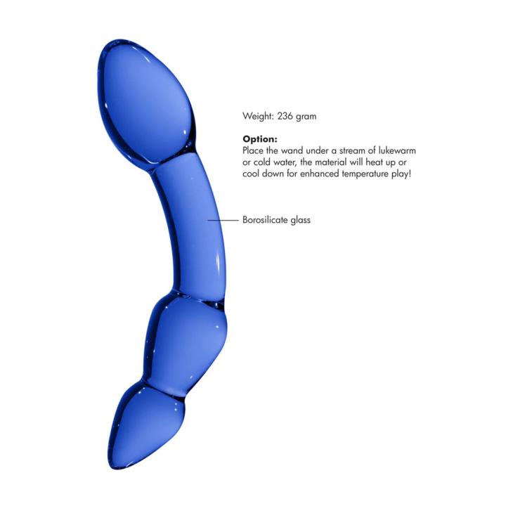 Szklane dildo wand do gry temperaturą | Szkło borokrzemowe