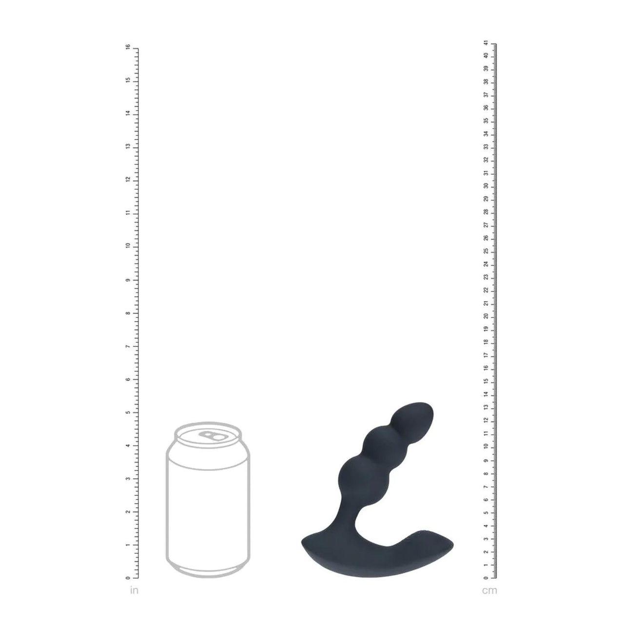 Wibrujący korek analny z pilotem i koralikami | 2 silniki | Loris.pl