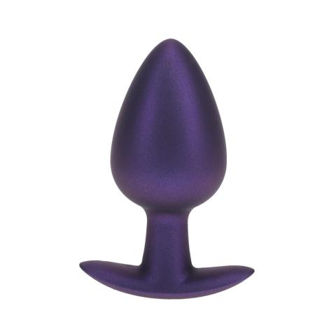 Duży plug analny 8,9 cm metaliczny fiolet | silikon