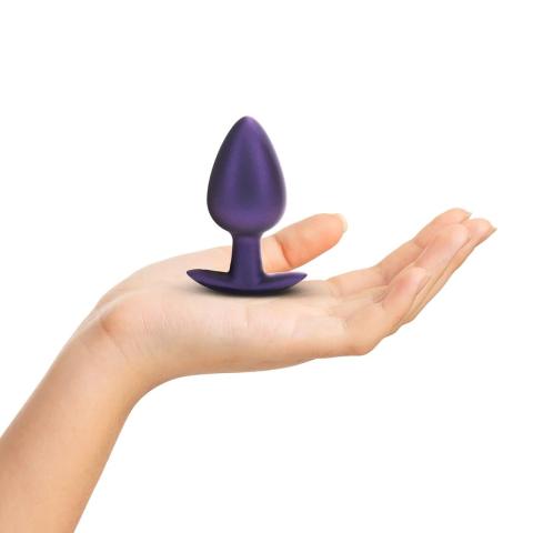 Duży plug analny 8,9 cm metaliczny fiolet | silikon