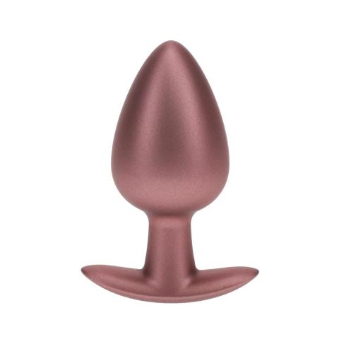 Duży plug analny silikonowy 8,9 cm różowe złoto