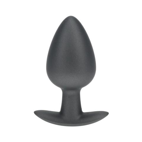 Duży silikonowy korek analny 8,9 cm gunmetal