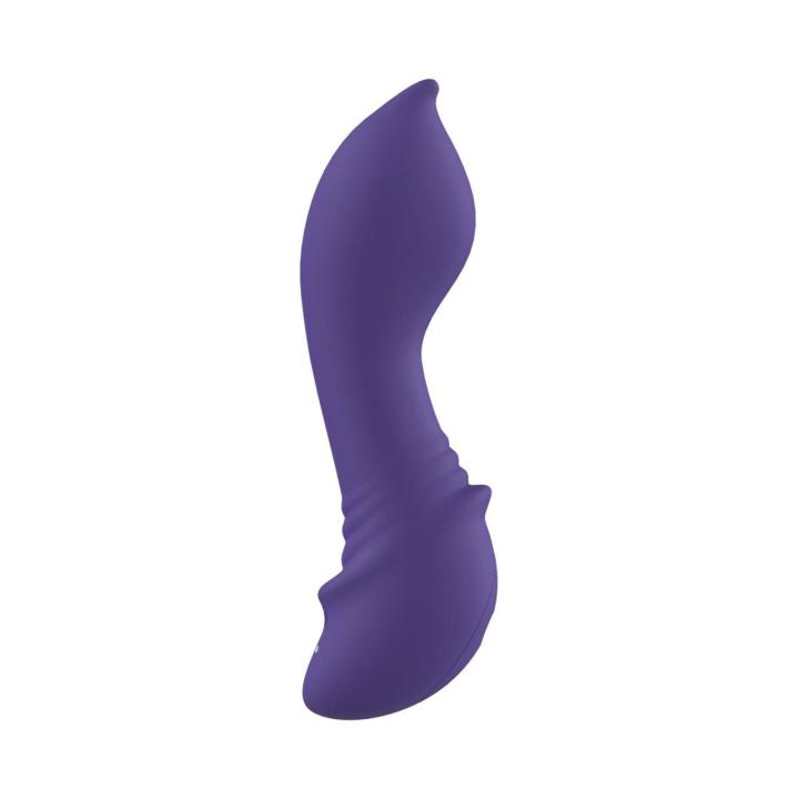 Zakrzywiony mini wibrator 17,4 cm fioletowy | 10 trybów
