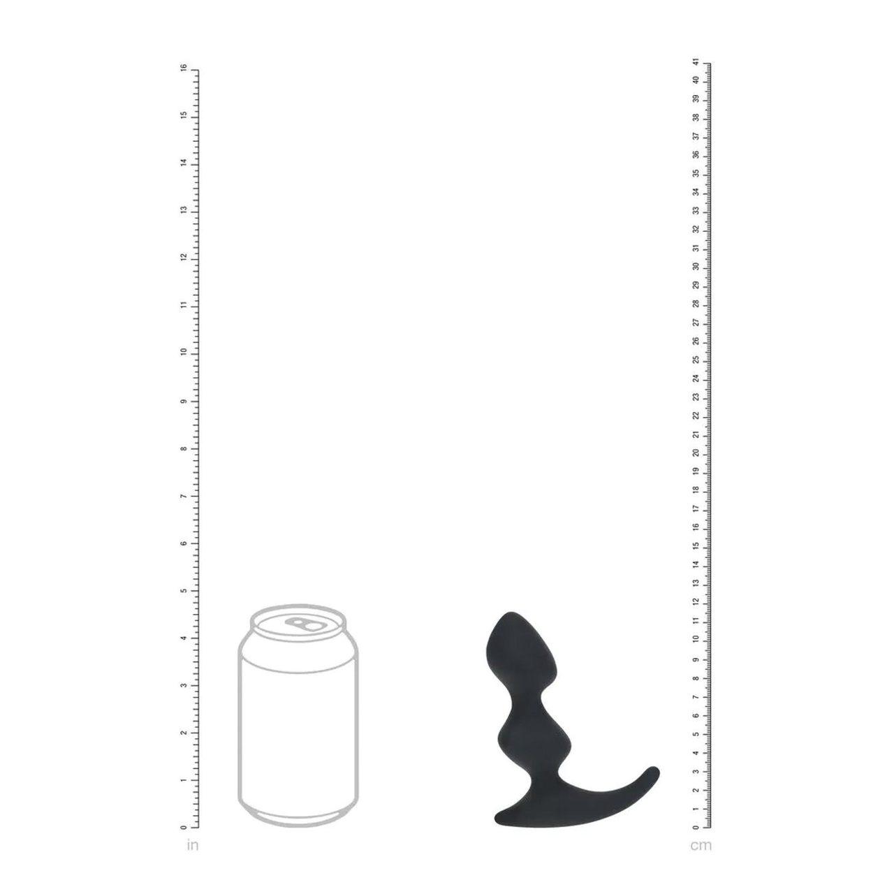 Silikonowy masażer prostaty z wypustkami czarny – precyzyjna stymulacja | Loris.pl