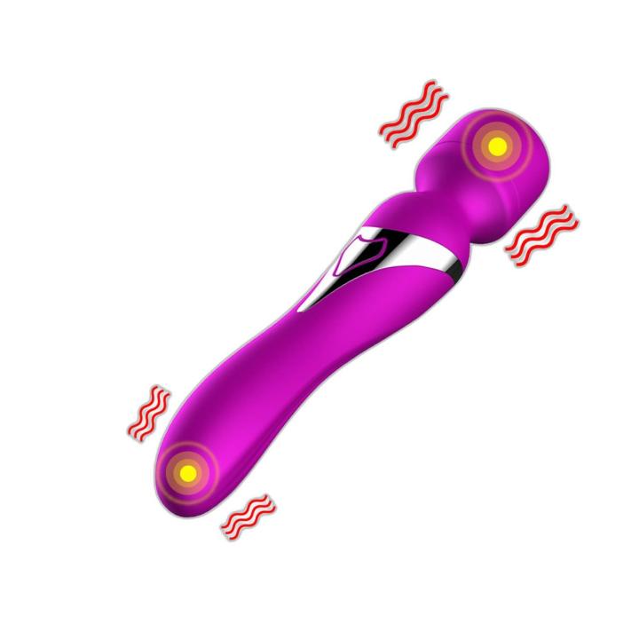 Podwójny masażer do punktu g usb 14 trybów fioletowy | Loris.pl