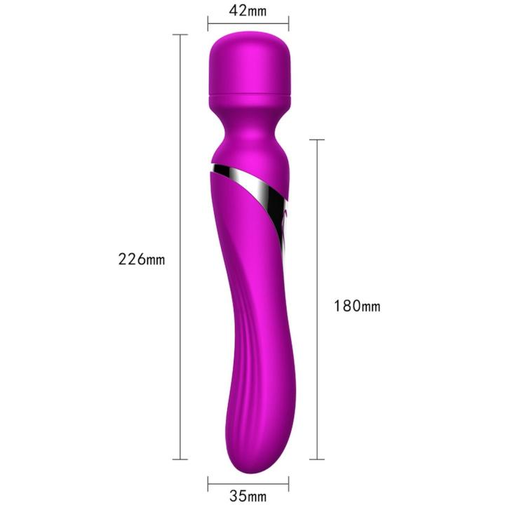 Podwójny masażer do punktu g usb 14 trybów fioletowy