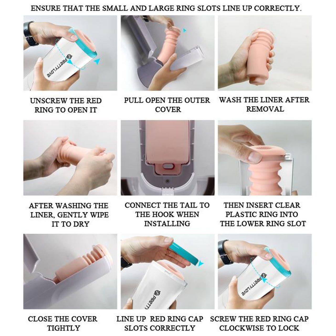 Pchający masturbator wagina z dźwiękiem | Intensywna stymulacja | Loris.pl