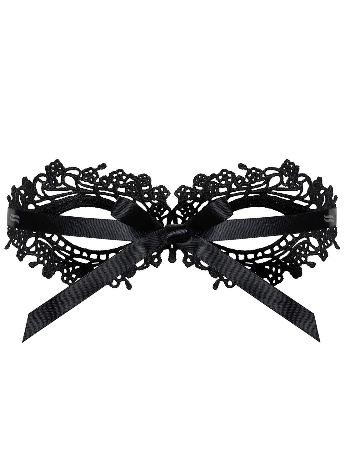 Namiętna koronkowa czarna maska Obsessive A710